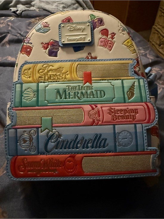 Loungefly Handbags - Loungefly Disney Pastel Princess Bookstack Mini Backpack - Cream Multicolor